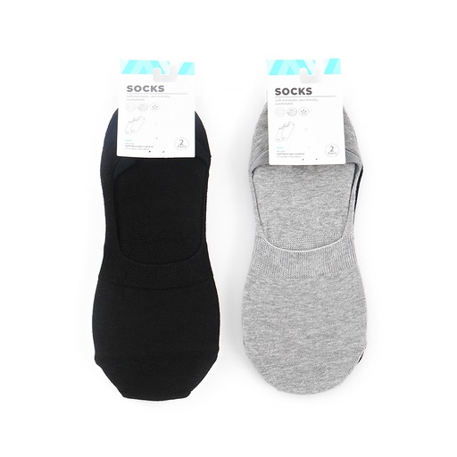 Solid Color Invisible Socks for Men(2 Pairs)