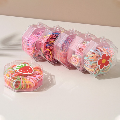 Octagonal Box Disposable Hair Tie